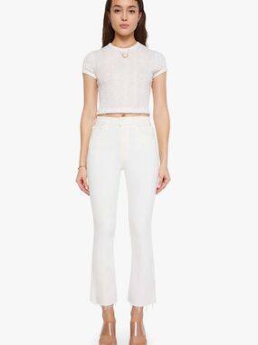 Mother Hustler Ankle Fray Jeans